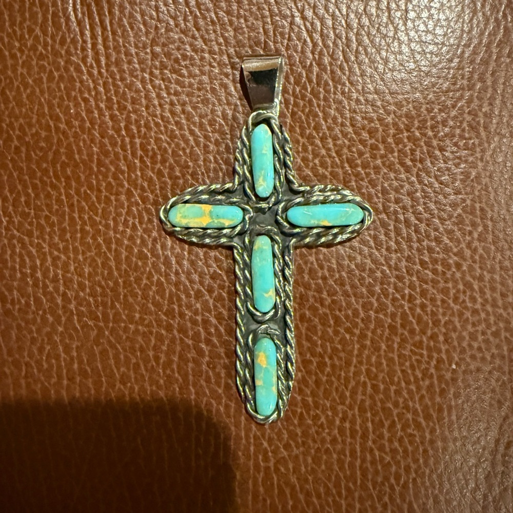 Turquoise Cross Pendant